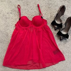 H&M Red Babydoll Slip
